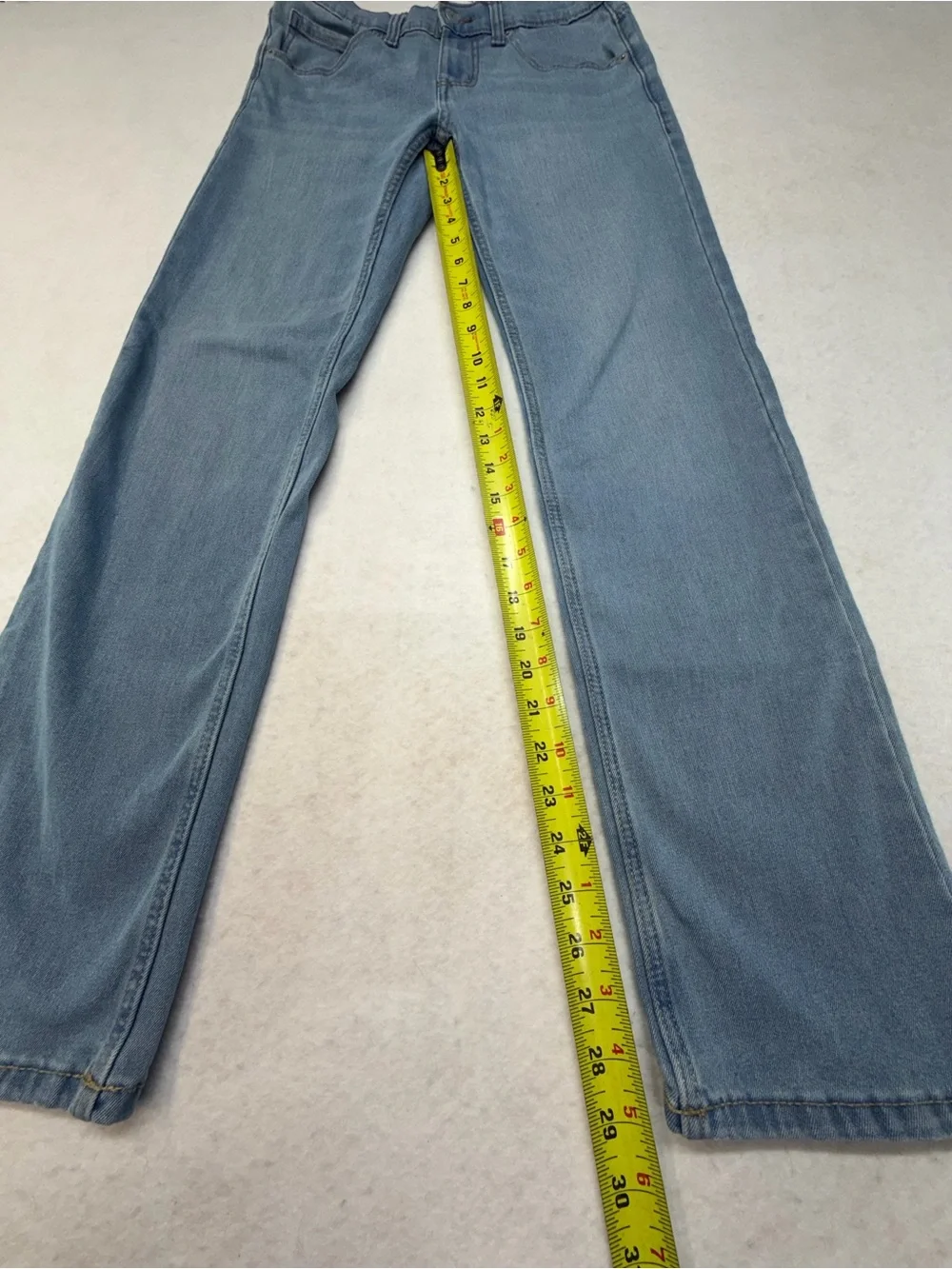 Levi's 514 Light Blue Jeans Size 16 - W28 L30 - Adjustable Waist